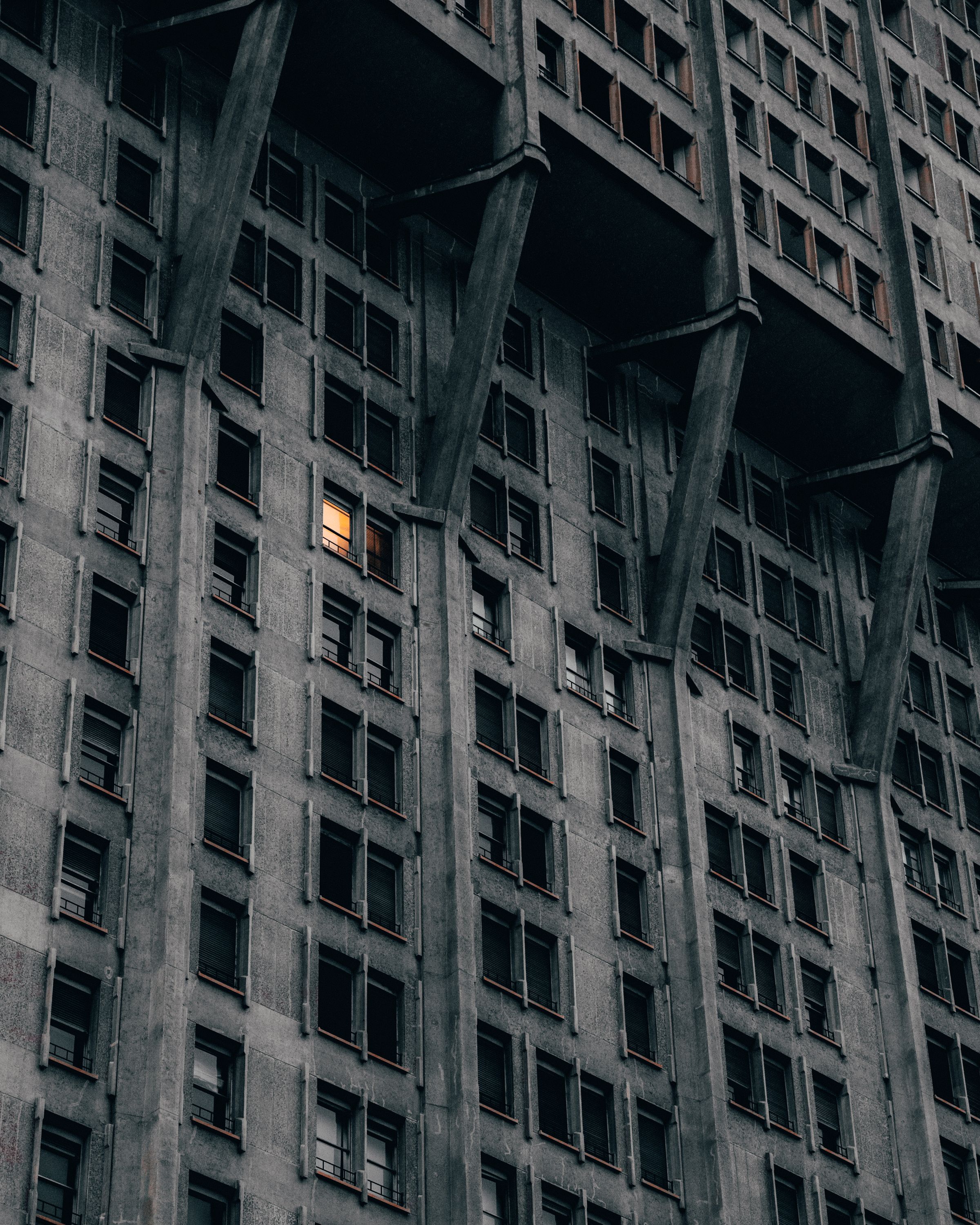 Monolithic concrete architecture